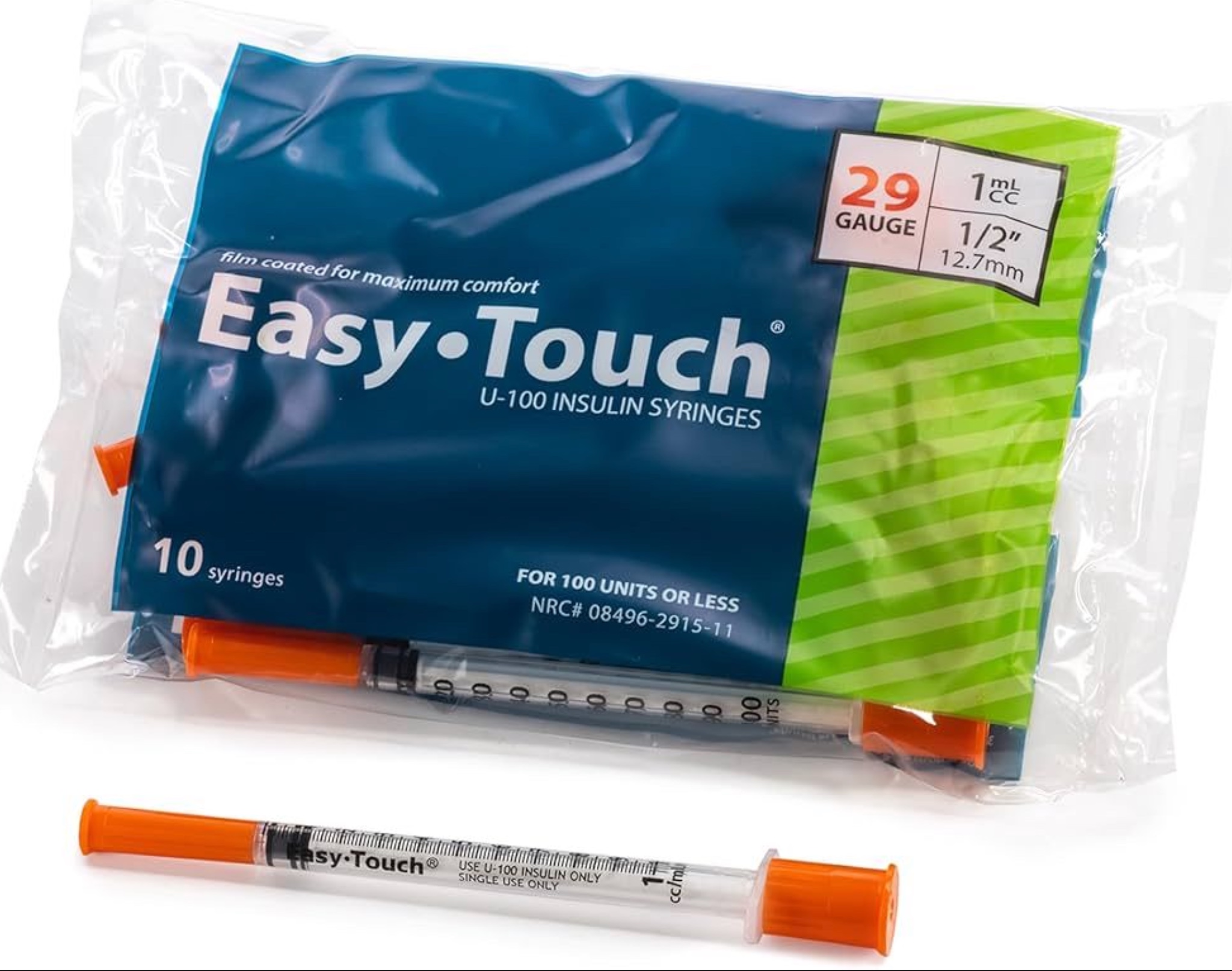 Kit 10 Seringas Insulina 30G 0,5ml 8mm